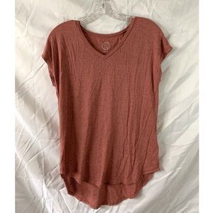 Dusty Rose Drop Tail T-shirt